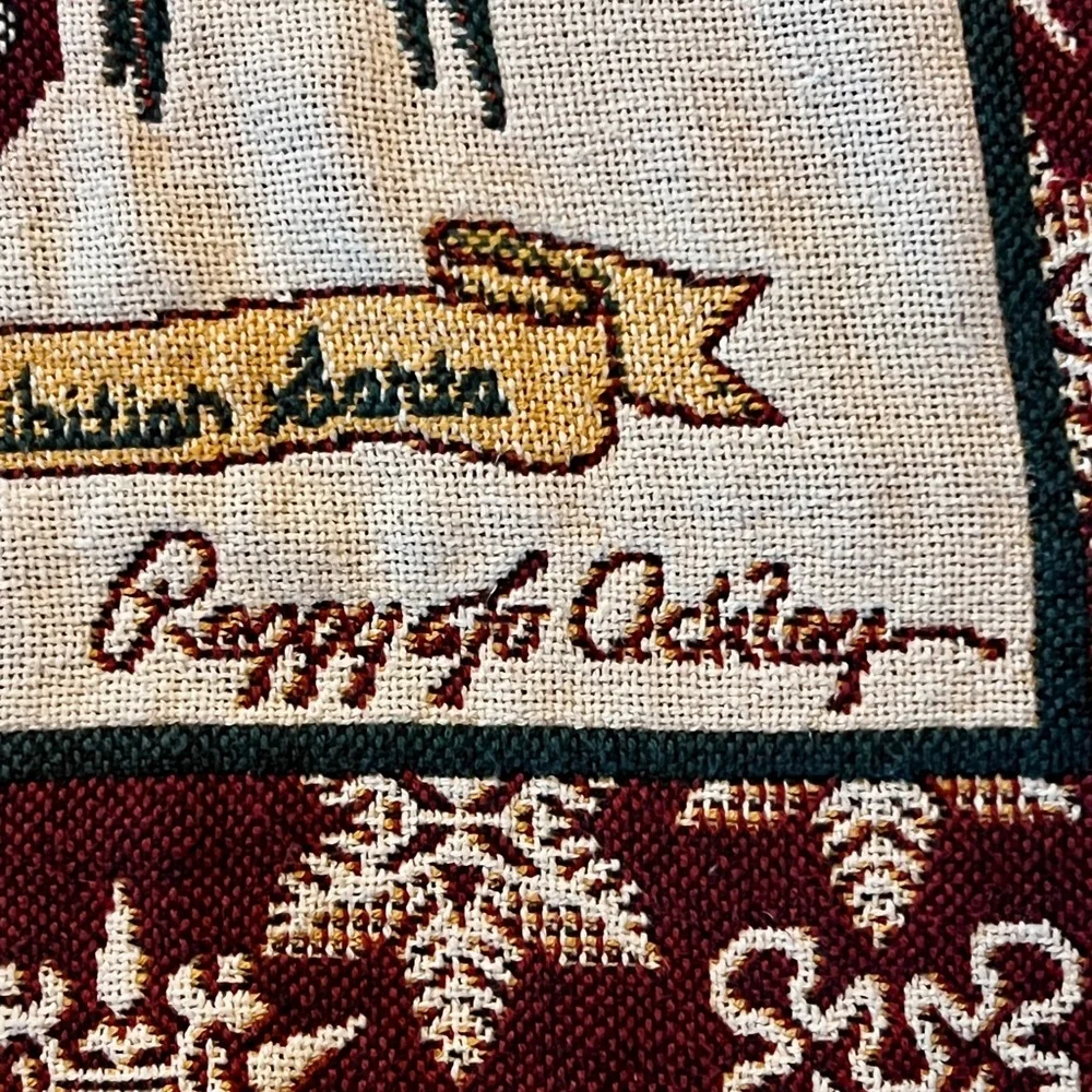 Goodwin Weavers 100% Cotton Santa Through the Ages Holiday Throw Blanket 68x46”